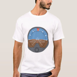姿勢指示機航空機楽器 Tシャツ