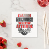 姿勢機械技師の機械工 スタンダードカクテルナプキン (インサイチュ)