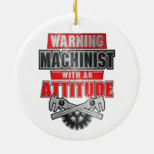 姿勢機械技師の機械工 セラミックオーナメント (裏面)