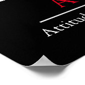 姿勢白黒感動的ウルフ ポスター (角)