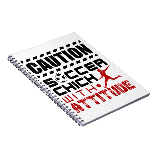 姿勢選手の女の子とおもしろいサッカー10代のの雛 ノートブック (右側)