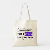 姿勢頻脈症候群(ポット)重力の低下 トートバッグ (裏面)