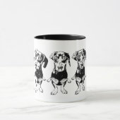 「姿勢」のFlippy耳のDexのコンボのマグ325mlを打って下さい マグカップ (中央)