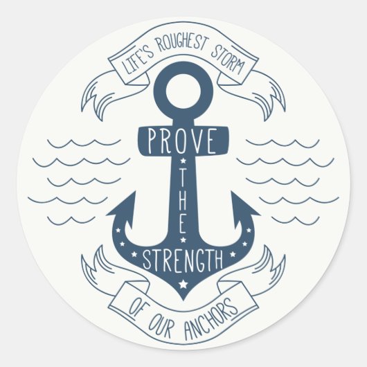 姿勢、成功ゴールやる気を起こさせる引用文いかり ラウンドシール (正面)