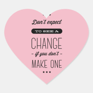 姿勢、成功、ゴール、やる気を起こさせる引用文ピンク ハートシール