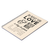 姿勢、成功、仕事、ライフやる気を起こさせる引用文 ノートブック (左側)