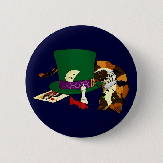 姿見ボタンのこの側面 缶バッジ (正面)