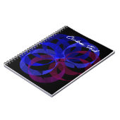 姿8の幾何学的フォトノートブック ノートブック (左側)