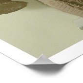 姿・ヴィシュヌ・マトゥラ（赤砂岩） ポスター (角)