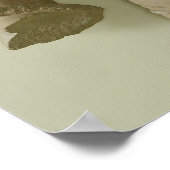 姿・ヴィシュヌ・マトゥラ(赤砂岩) ポスター (角)