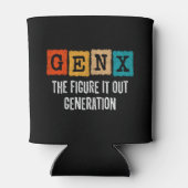 姿It Out Generation X Gen Xer おもしろい Gen X 缶クーラー (裏面)