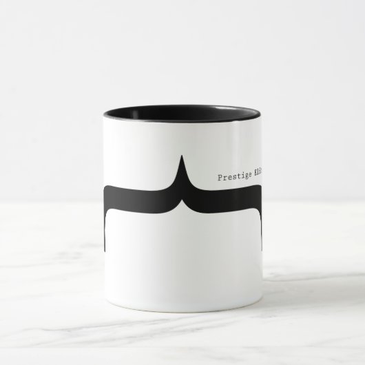 威信のエリートのフォントのParentheseの髭のマグ マグカップ (中央)