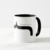 威信のエリートのフォントのParentheseの髭のマグ マグカップ (正面右)