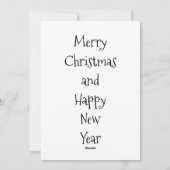 威勢のいいスコットランド犬がパーソナライズ シーズンカード (裏面)