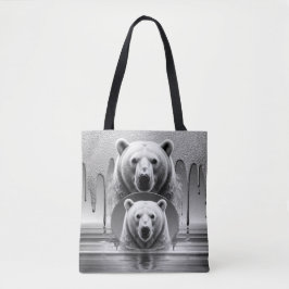 威厳あるホッキョクグマの顔 北極の野生動物 🐻❄️ トートバッグ