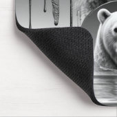 威厳あるホッキョクグマの顔 北極の野生動物 🐻‍❄️ マウスパッド (コーナー)