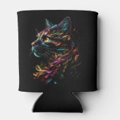威厳ある猫の横顔  缶クーラー (裏面)