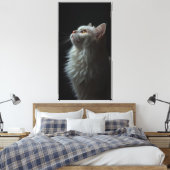威厳ある猫の肖像画 力強さと王者の自信 キャンバスプリント (インサイチュ (寝室))