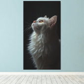 威厳ある猫の肖像画 力強さと王者の自信 キャンバスプリント (インサイチュ (ウッドフロア))