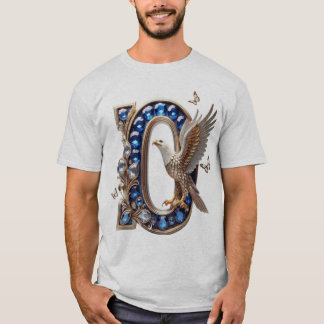 威厳ある羽根のD Tシャツ