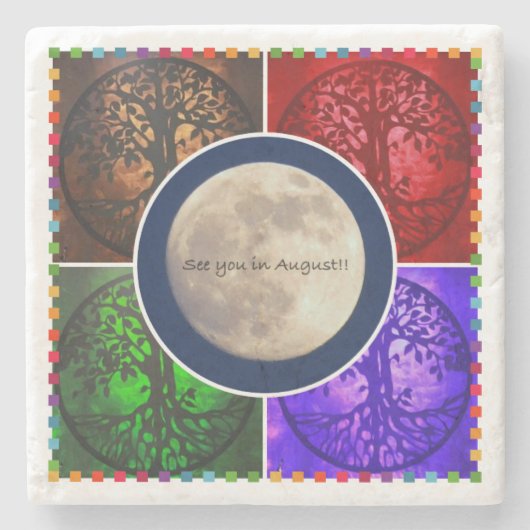 威厳があるな空の下… ストーンコースター (正面)