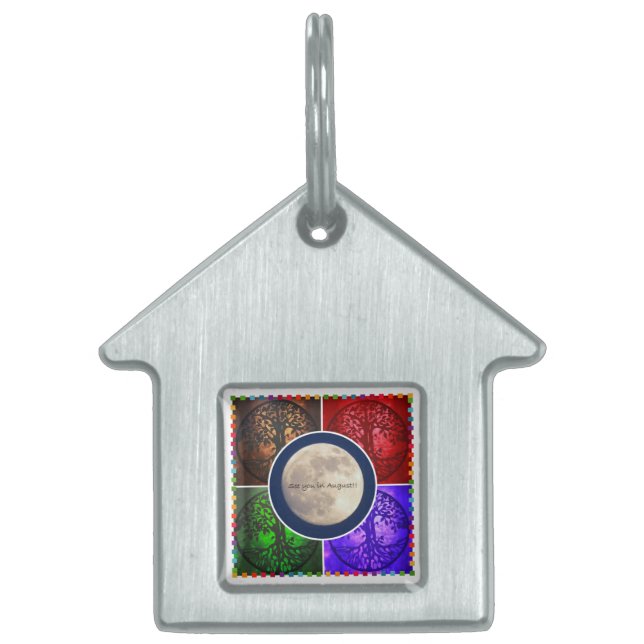 威厳があるな空の下… ペットネームタグ (正面)