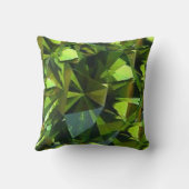 威厳があるな緑のペリドットBIRTHSTONEの宝石 クッション (裏面)