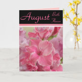 威厳があるな誕生の花- Gladiolaのメッセージカード カード (黄色い花)