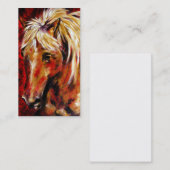 威厳があるな風(Palominoの馬)の名刺 名刺 (正面/裏面)