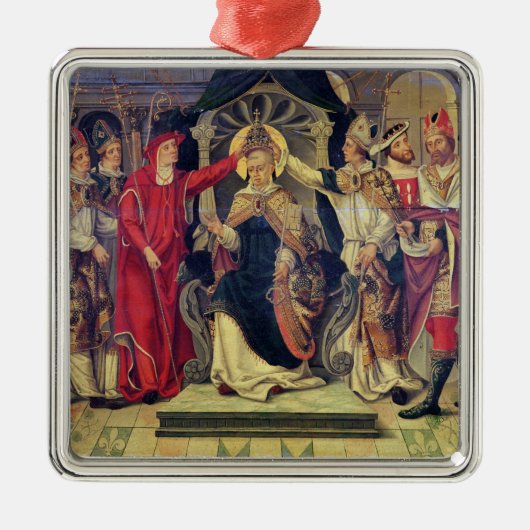 威厳があるな1294年に法皇のCelestine V即位 メタルオーナメント (正面)