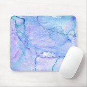 「威厳があるな」紫色および青の水彩画の芸術 マウスパッド (マウス)