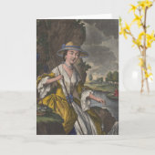 威厳があるのアレゴリー-挨拶状 カード (黄色い花)