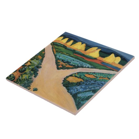 威厳があるマケ絵画の野菜畑 タイル (側面)