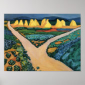 威厳があるマケ絵画の野菜畑 ポスター (正面)