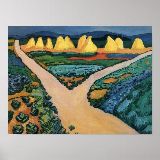 威厳があるマケ絵画の野菜畑 ポスター (正面)