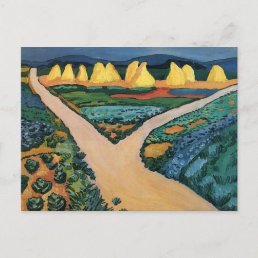 威厳があるマケ絵画の野菜畑 ポストカード (正面)