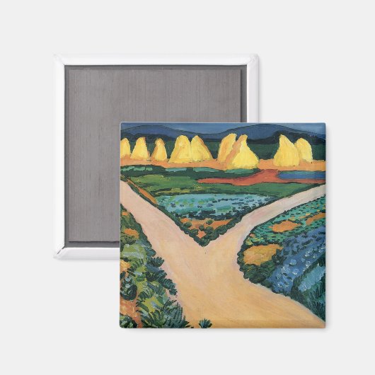 威厳があるマケ絵画の野菜畑 マグネット (正面/裏面)