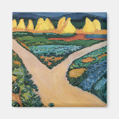 威厳があるマケ絵画の野菜畑 マグネット (正面)