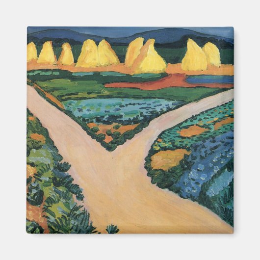 威厳があるマケ絵画の野菜畑 マグネット (正面)