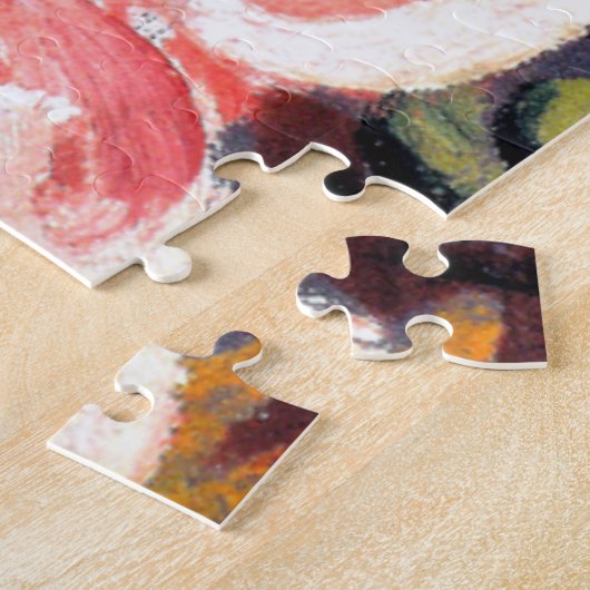 威厳があるマック絵画スの花のカーペット ジグソーパズル (側面)