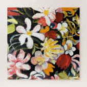 威厳があるマック絵画スの花のカーペット ジグソーパズル (横)