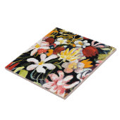 威厳があるマック絵画スの花のカーペット タイル (側面)