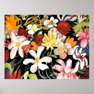 威厳があるマック絵画スの花のカーペット ポスター
