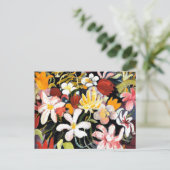 威厳があるマック絵画スの花のカーペット ポストカード (スタンド正面)