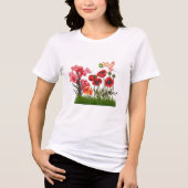 威厳がある誕生の花と石 トライブレンドＴシャツ (正面)