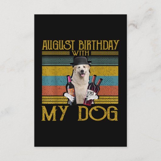 威厳がある誕生日と私のピレ素晴らしネー犬2020 エンクロージャーカード (正面)