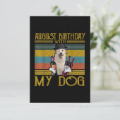 威厳がある誕生日と私のピレ素晴らしネー犬2020 エンクロージャーカード (スタンド正面)