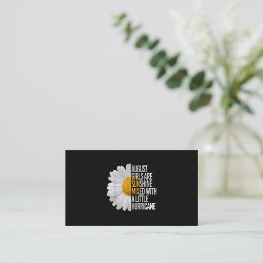 威厳がある誕生日ギフトおもしろいデイジー引用文ギフト 名刺 (スタンド正面)