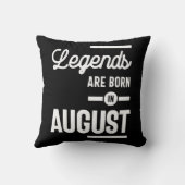 威厳がある誕生日ギフトの伝説が生まれ入って威厳があるいる クッション (裏面)