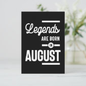 威厳がある誕生日ギフトの伝説が生まれ入って威厳があるいる 出欠カード (スタンド正面)